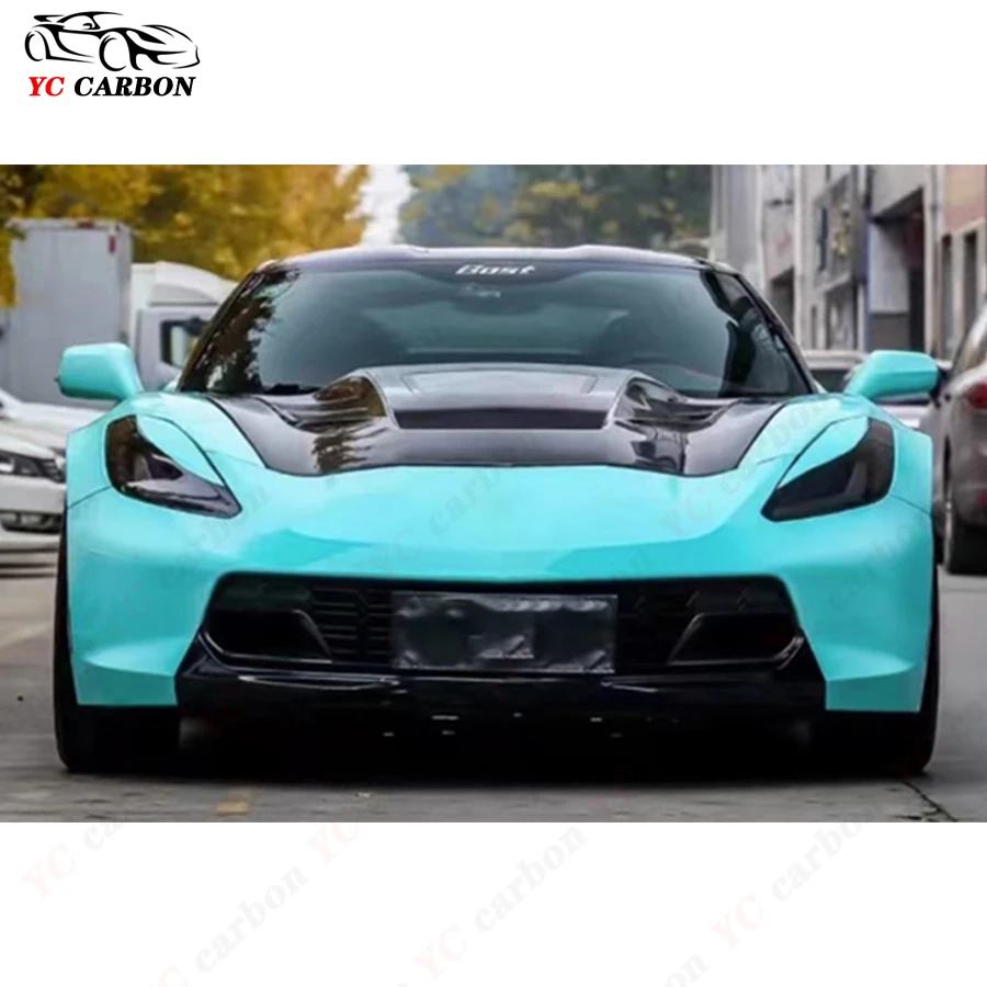 Оригинальный капот из углеродного волокна для Chevrolet Corvette C7 2014-2019 FRP передняя