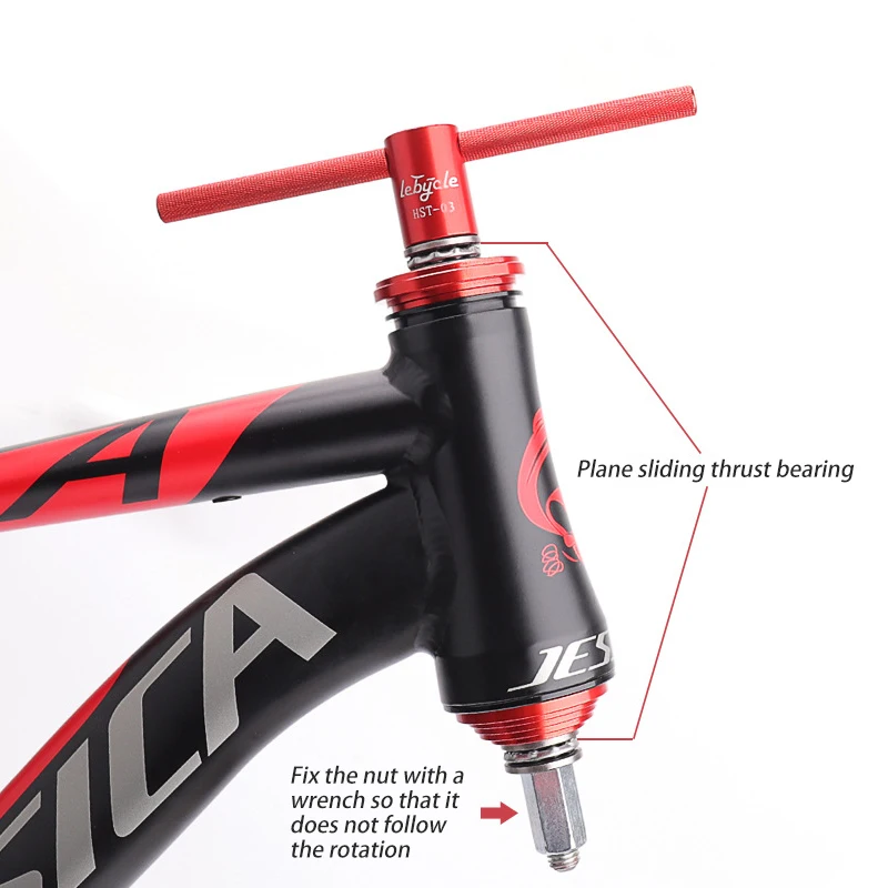 Инструмент для снятия подшипника велосипедной гарнитуры пресс нижнего