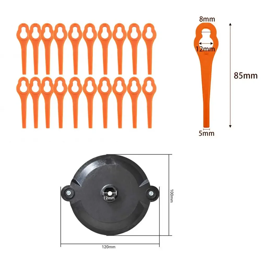 Для Parkside PRTA 20-LiA1 LIDL IAN лезвие газонокосилки режущий диск подходит 91099406 Черный