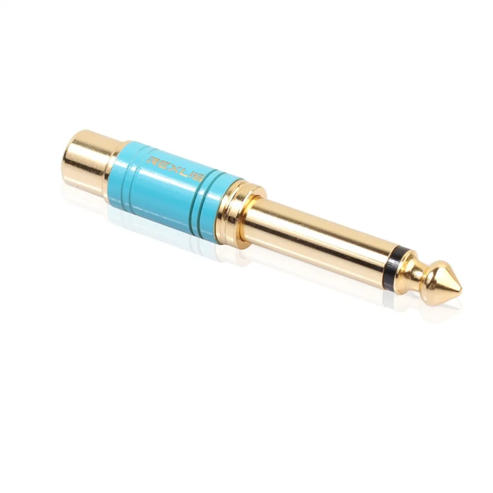 

Audio Audio Adapter Mono Plug RCA To 6.35mm 1/4 Inch Male 6.5mm RCA Female