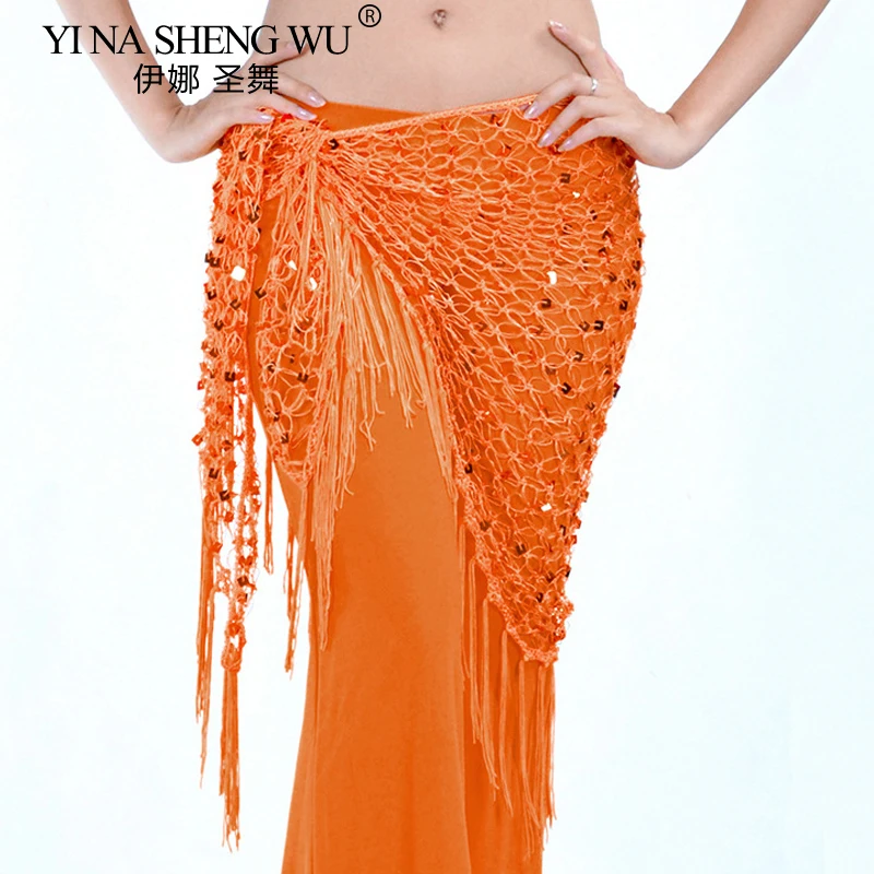 Женский вязаный крючком платок для танца живота