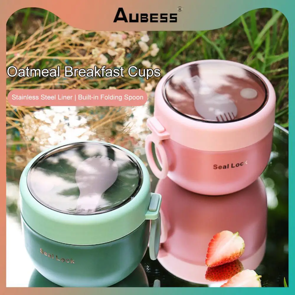 Anti-scalding Anti-fall Insulat Thermische Lunchbox Insulated Insulated Soup Thermal Container Microwave Heating Cute Shape 1pcs