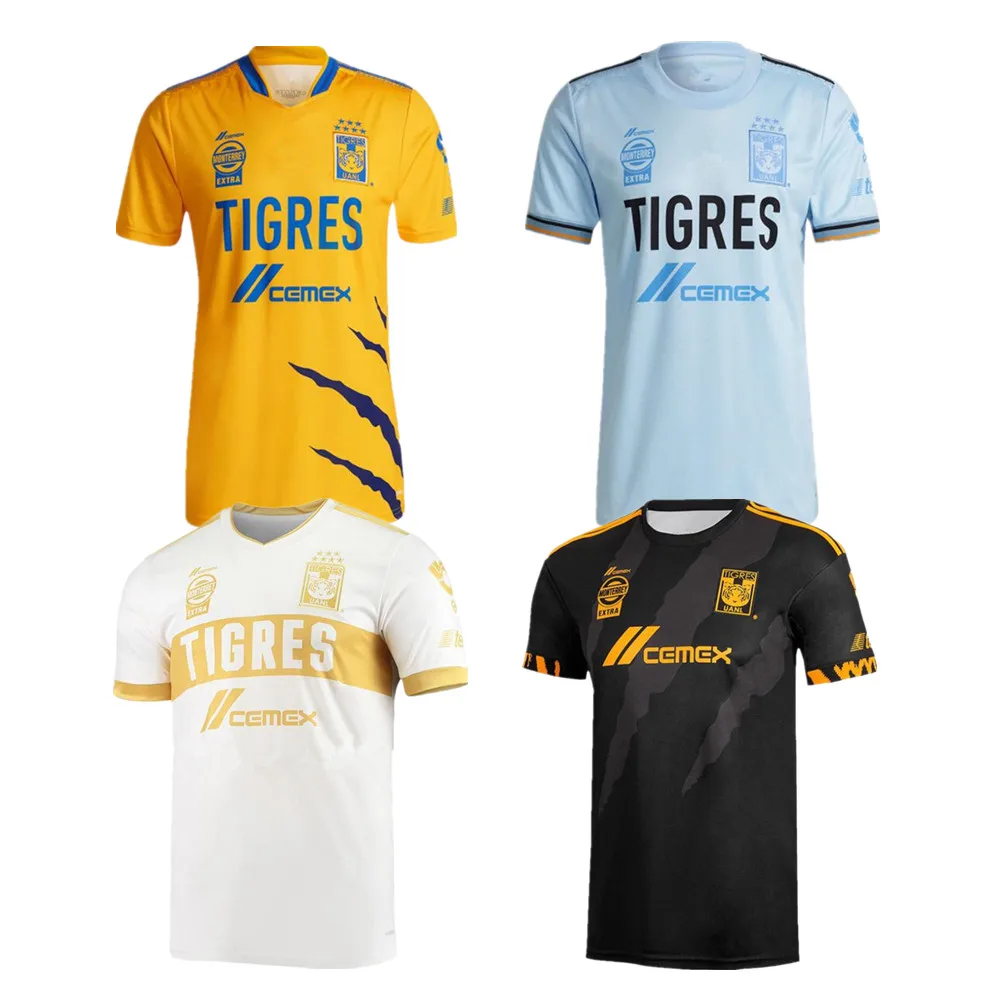 

Liga MX 2021 2022 Tigers home away Jerseys Men football T-shirt 21 22 Camiseta de Futbol GIGNAC THAUVIN UANL football shirt