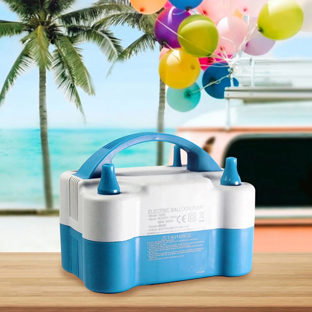 

High Quality Air Pump Ball Pump AC 220-240v 600W Double-hole Balloon Inflator Electric Balloon Pump Outdoor Sports