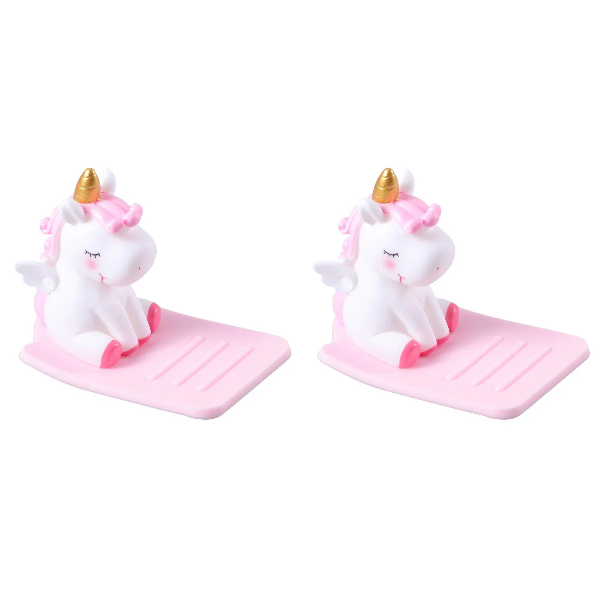 

2pcs Creative Unicorn Holder Novelty Desktop Cell Stand Bracket (Pink)