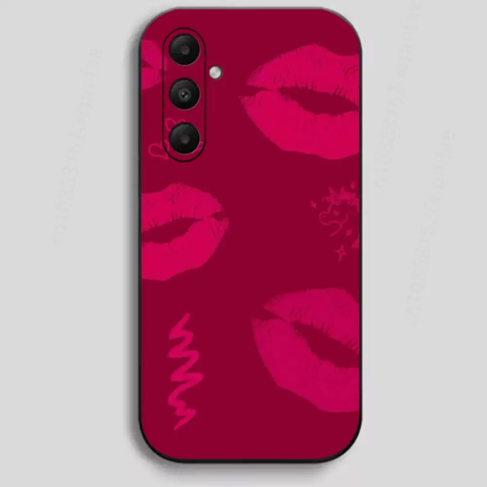Фото Чехол для телефона Sweetie Lip Mark для Samsung Galaxy A73,23,53,33,24,72,22,52,32,54,A34, мягкий чехол №3