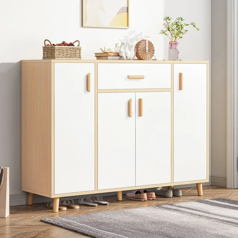 

Living Room Shoe Cabinets Bench Rack Entrance Wooden Space Saving Shoe Cabinets Portable Meubles De Couloir Furniture WW50SC