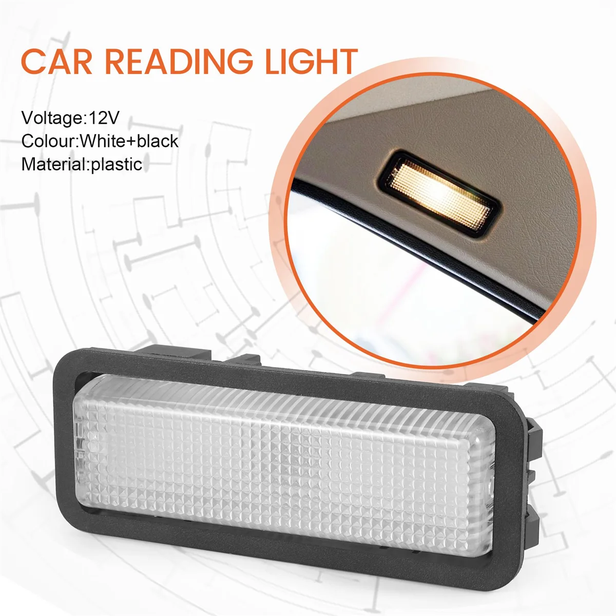 Считывание интерьера автомобиля лампочка для Citroen Fukang 1995-2007 Elysee 2002-2013 636292 6362J7