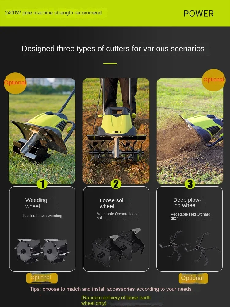 Электрический маленький рыхлитель Многофункциональный