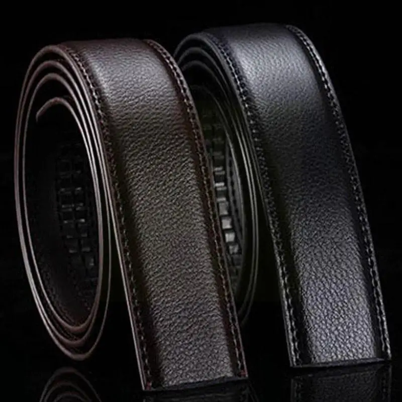

1pcs Belt Wide Genuine Leather Automatic Belt Body Buckle Quality S5T7 Belts Belts Men No Male Brand Buckle Good Strap With S0Q1
