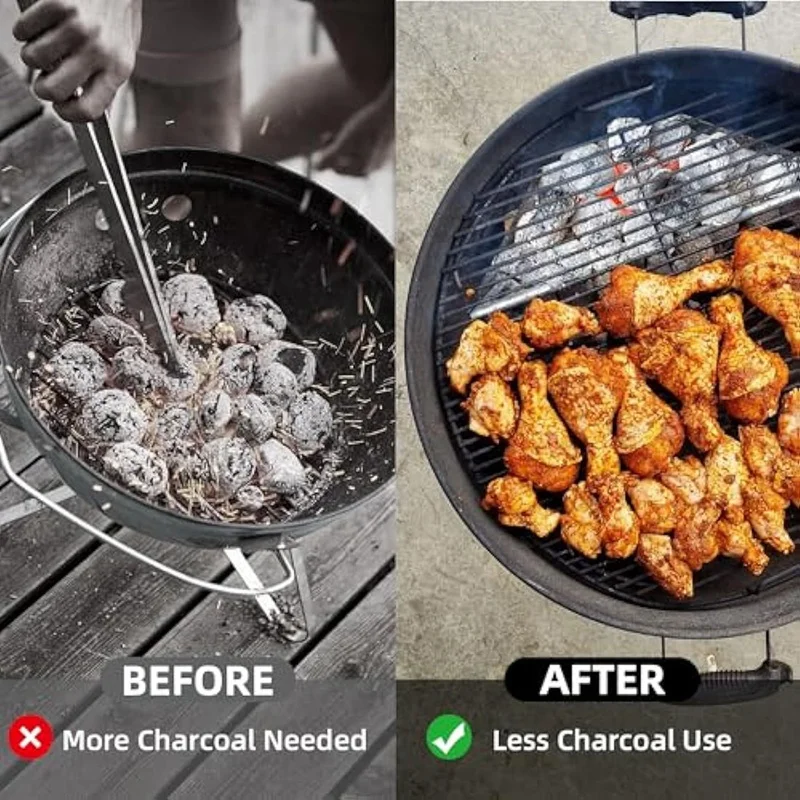 Уличная барбекю из оцинкованного листа Инструменты для уголь карбоновая корзина