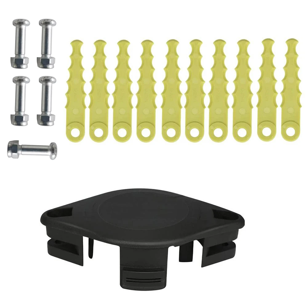 

1*RAC155 Trimming Head +10* Blades+5*Metal Positioning Post Garden Tool Parts Garden Power Tools