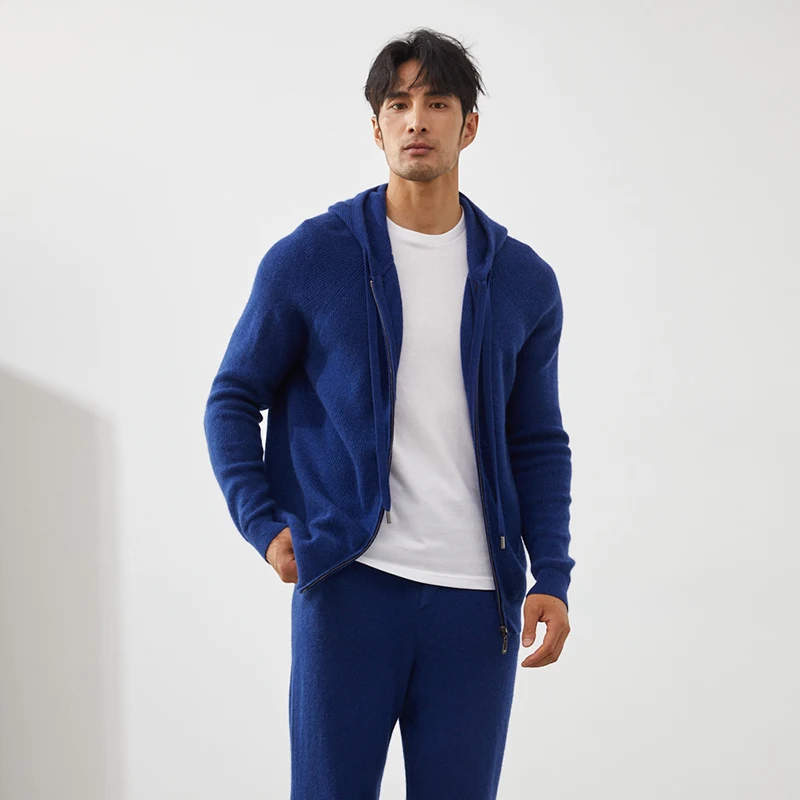 2023 роскошный мужской легкий кашемировый свитер Зимний новый модный Повседневный