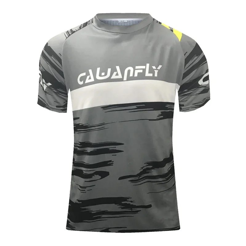 Быстросохнущая трикотажная майка для мотокросса BMX с коротким рукавом эндуро MTB