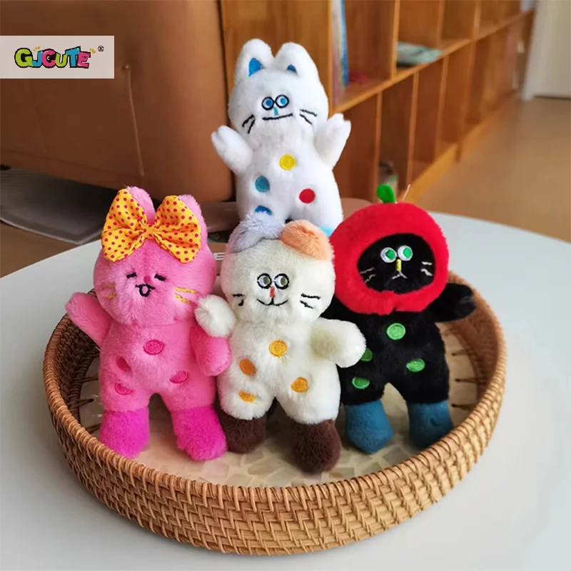 Плюшевая игрушка в горошек котенок сапогах мультяшный Кот кулон мягкая плюшевая