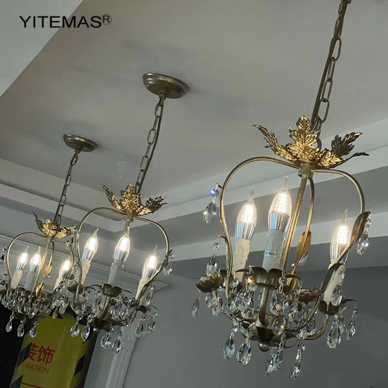 Люстра YITEMAS 9194 винтажное золото