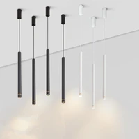 dimmable modern pendant led light 571012w kitchen island dining room shop bar long tube lighting cylinder pipe hanging lamp