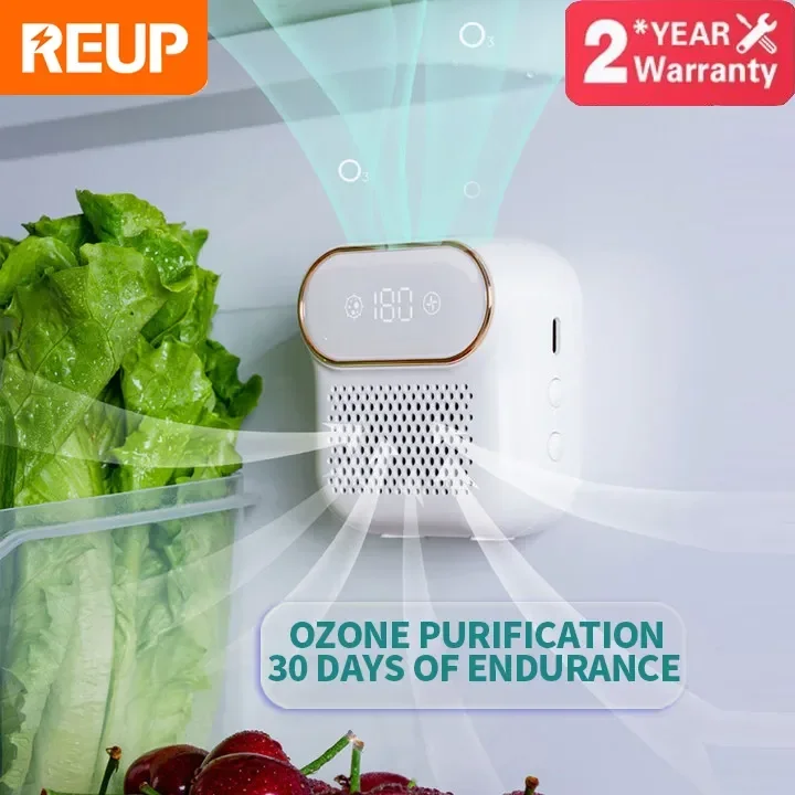 

Refrigerator Deodorizing Sterilizer Household Kitchen Ozone Generator Air Purifier Keeping Fresh Rechargeable Deodorant