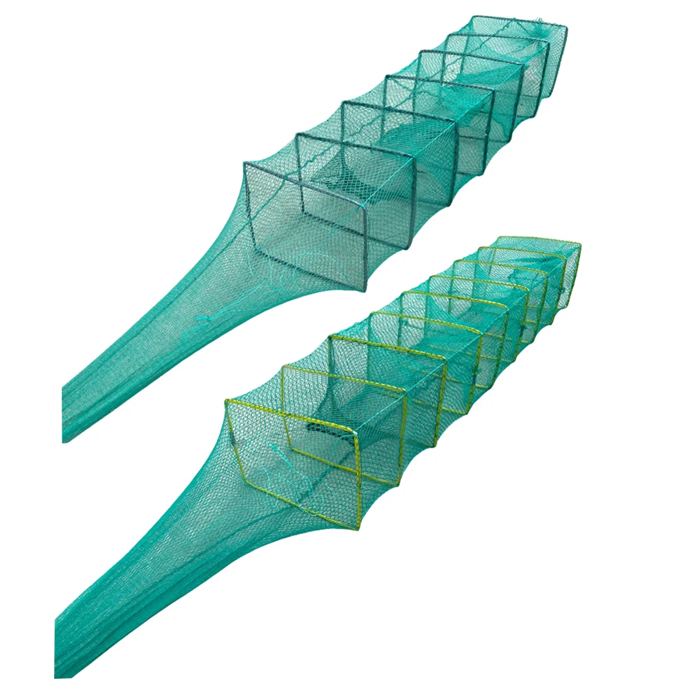 

Портативная рыболовная сеть, сетчатая клетка с карабином, складная ловушка для ловли крабов и раков, сеть для забрасывания, уличные рыболов...