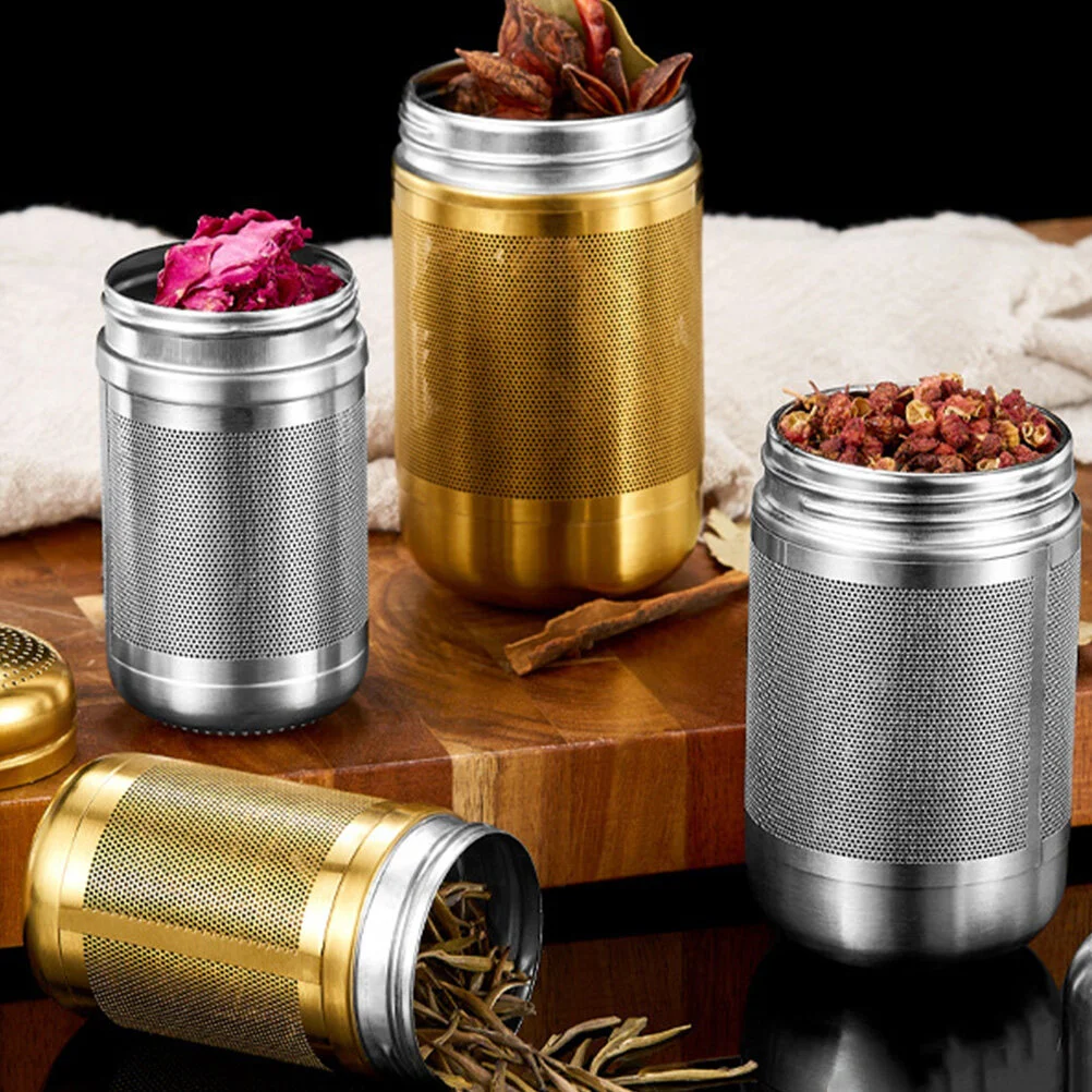

Stainless Steel Seasoning Ball Mesh Filter Spice Strainer Spices Cooking Infuser Multi-function Chain Design Tea Fine