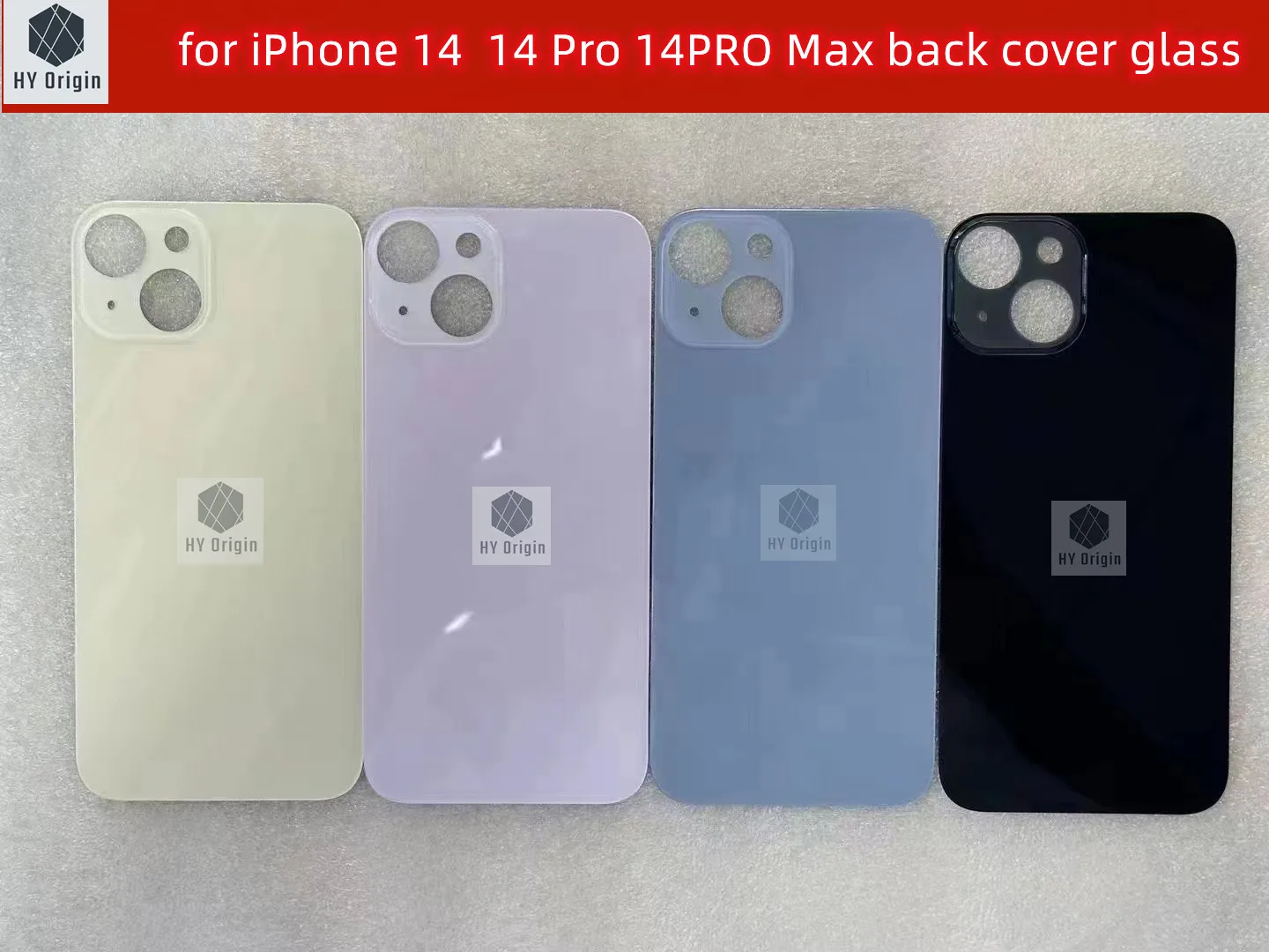 10 Pack Back Battery Glass Cover Wide Camera Big Hole Replacement for iPhone 14 14 Plus 14 Pro 14PRO Max Back Shell Door
