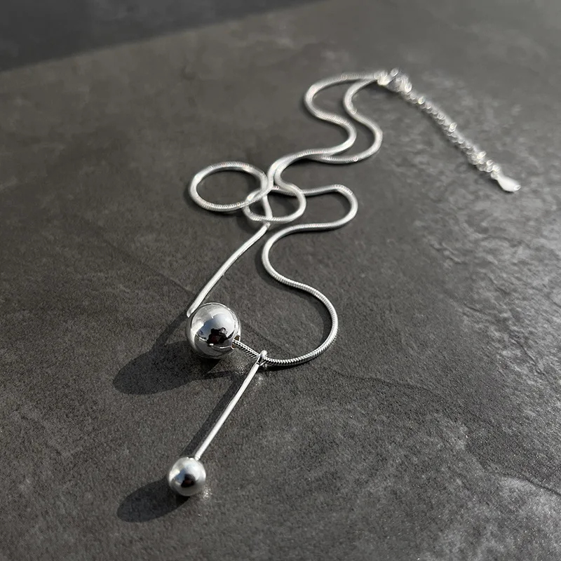 ENSHIR круглые подвески в виде шара женское ожерелье изысканные простые украшения