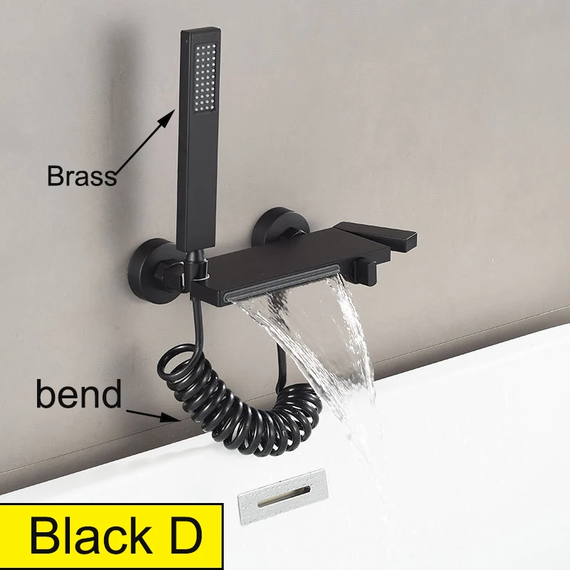 

Смеситель для ванны, большая платформа для хранения, водопад, смеситель для душа в ванной, латунный корпус