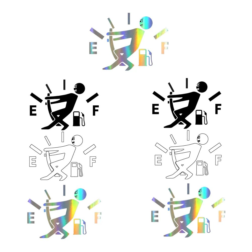 

7pcs Fuel Tank Sticker Funny Fuel Sticker Reflective Car Sticker for Decor