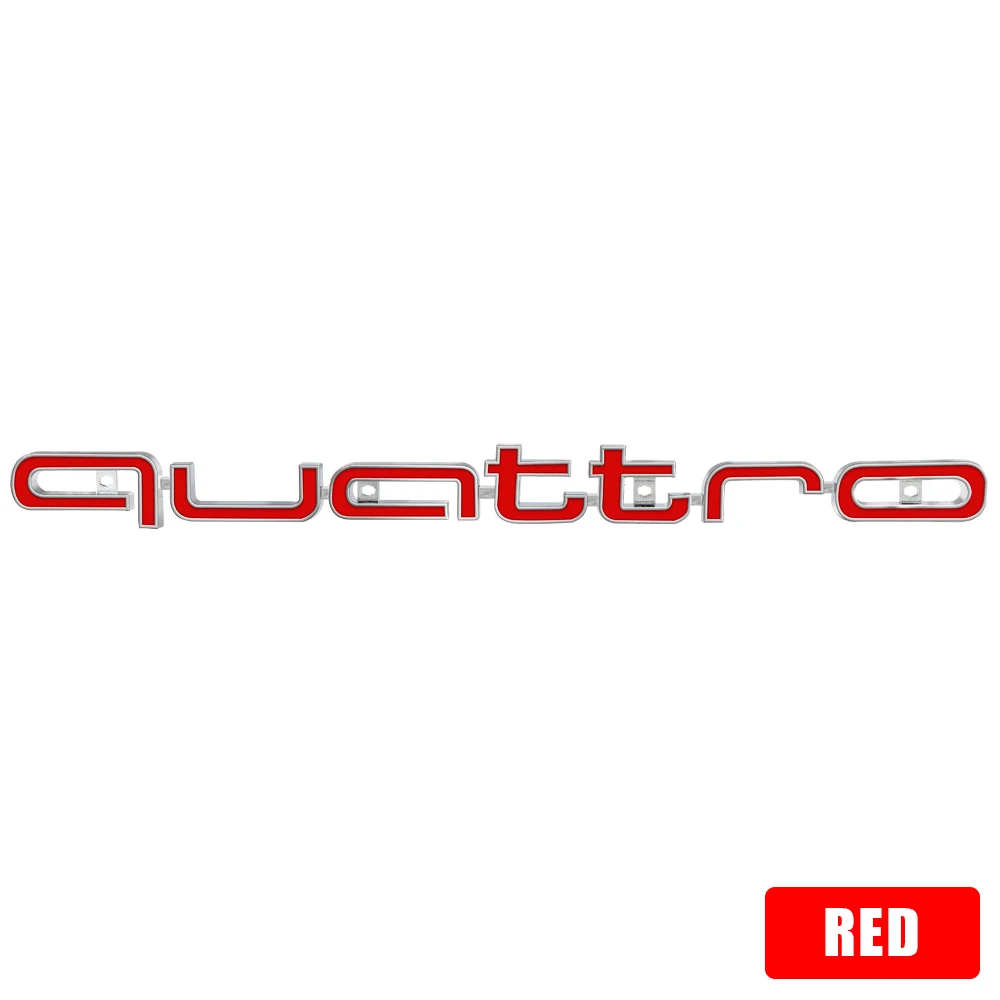 

3D ABS Quattro Эмблема Автомобильная Передняя Решетка Украшения Автомодификация Аксессуары Для Audi SLine TT RS Quattro S A4 B8 A3 8P A6 C7