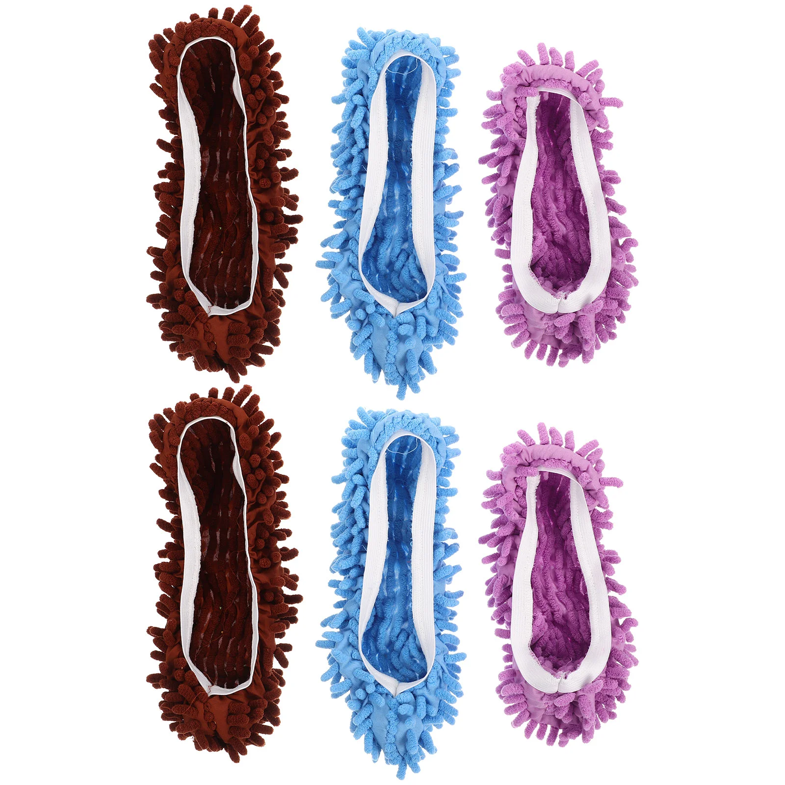 

Mop Slippers Cleaning Covers Microfiber Floor Shoes Socks Steel Sweeping Tools Toe Inserts Mops Cover Convenient Home Reusable