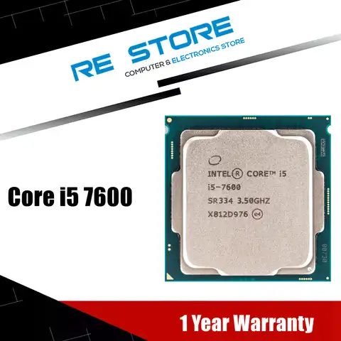 Процессор Intel Core i5 7600 3,5 ГГц четырехъядерный четырехпоточный ЦПУ Процессор 6 Мб 65 Вт LGA 1151