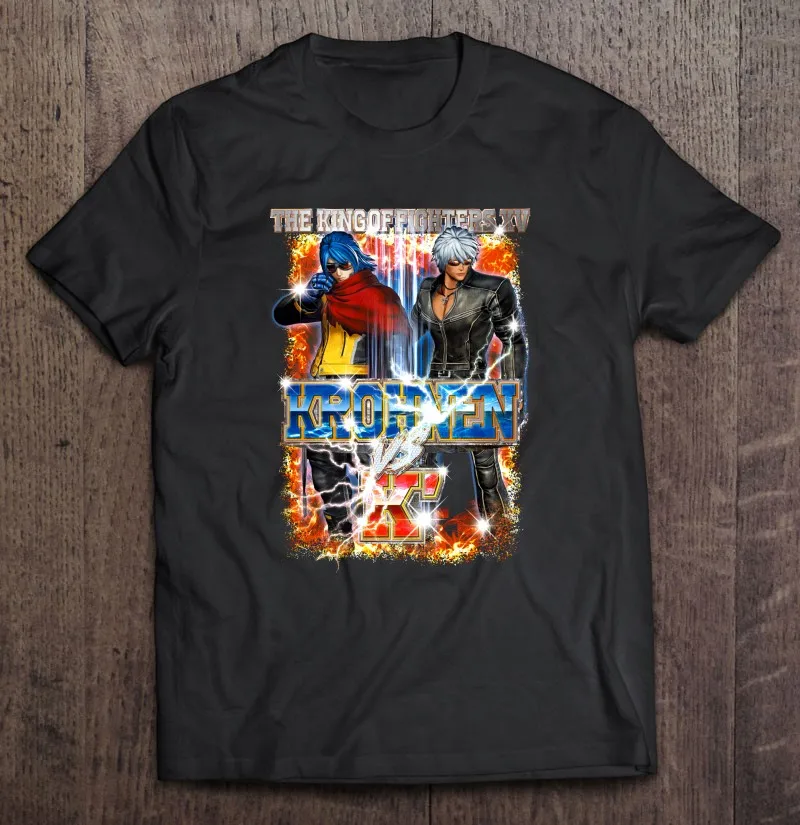 

Мужская футболка с рисунком короля бойцов Xv, из хлопка