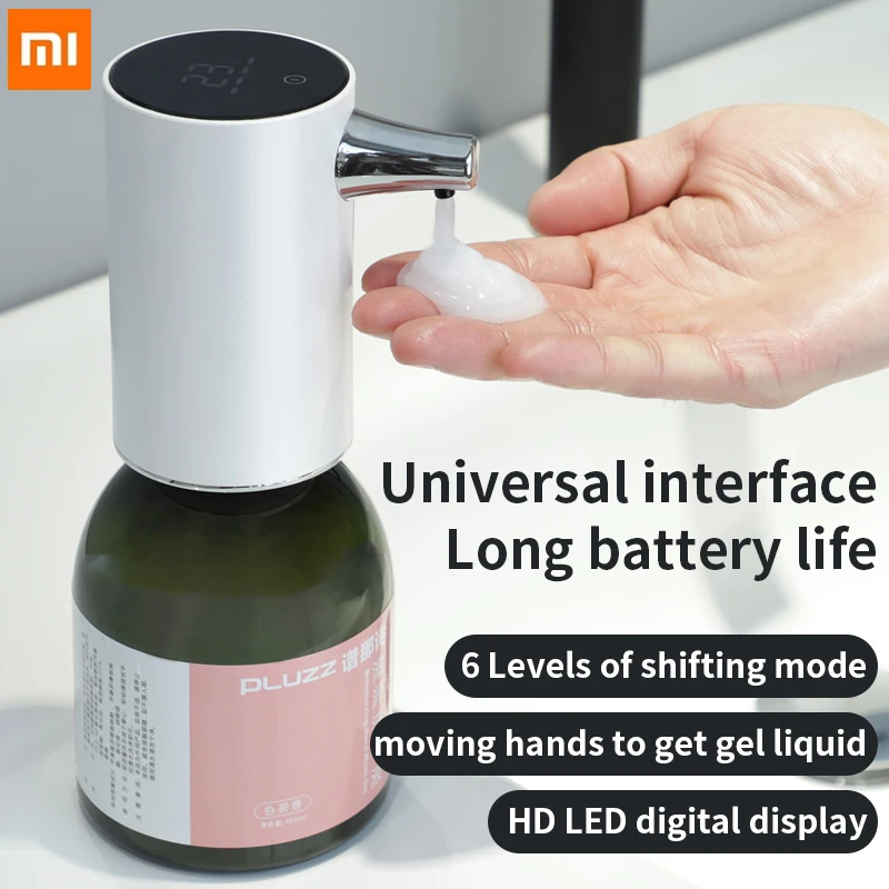 

Новый экран дозатора гелевого мыла Xiaomi показывает уровень заряда батареи и комнатную температуру с 6 регулируемыми режимами, которые могут использоваться для генератора моющего средства