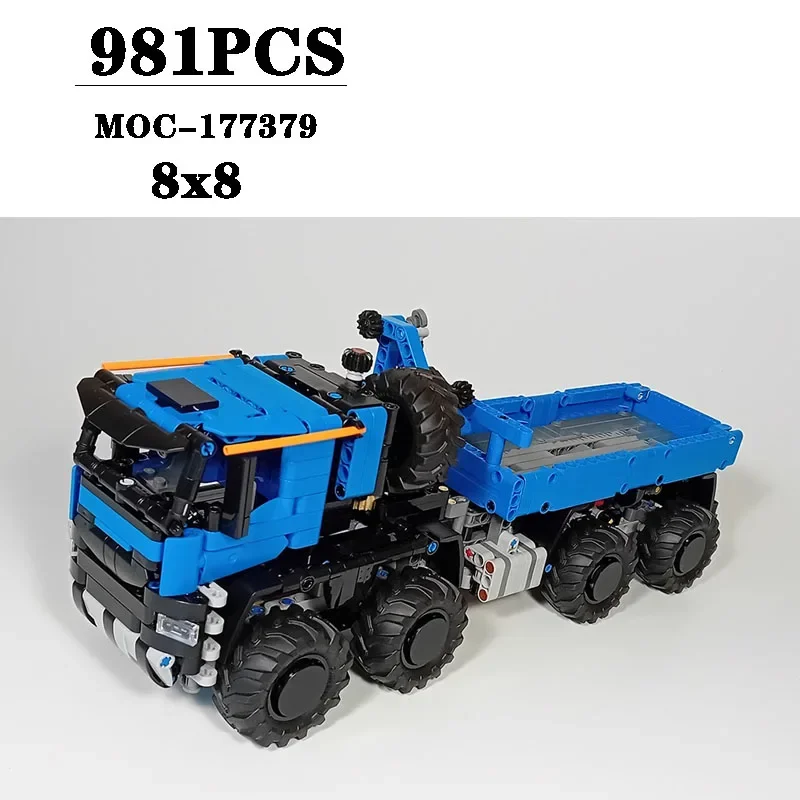 Строительный блок MOC-177379 Arctic Truck 8x8 строительная модель 981 шт. игрушки для взрослых