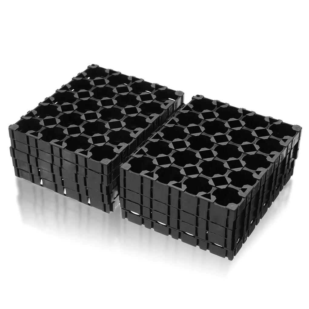 Pack of 10 Battery Holder 4x5 Cells Plastic Spacer Tabletop Shelf Display Bracket Reusable Racks Household Store