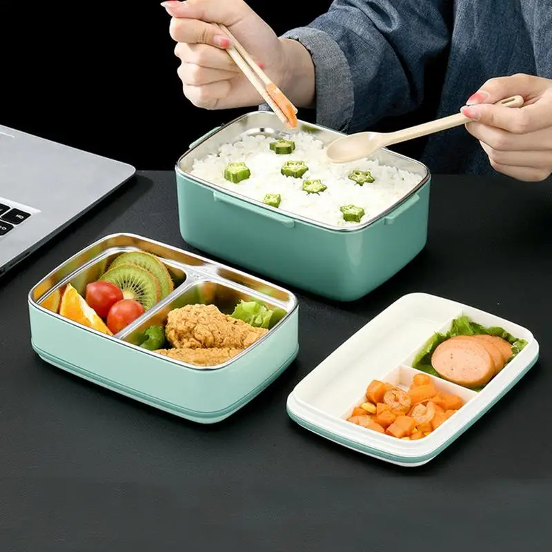 

Portable Food Box Bento Stainless Steel Lunch Container Insulated Lunch Vessel Set Leakproof Vaccum Cup Soup For School