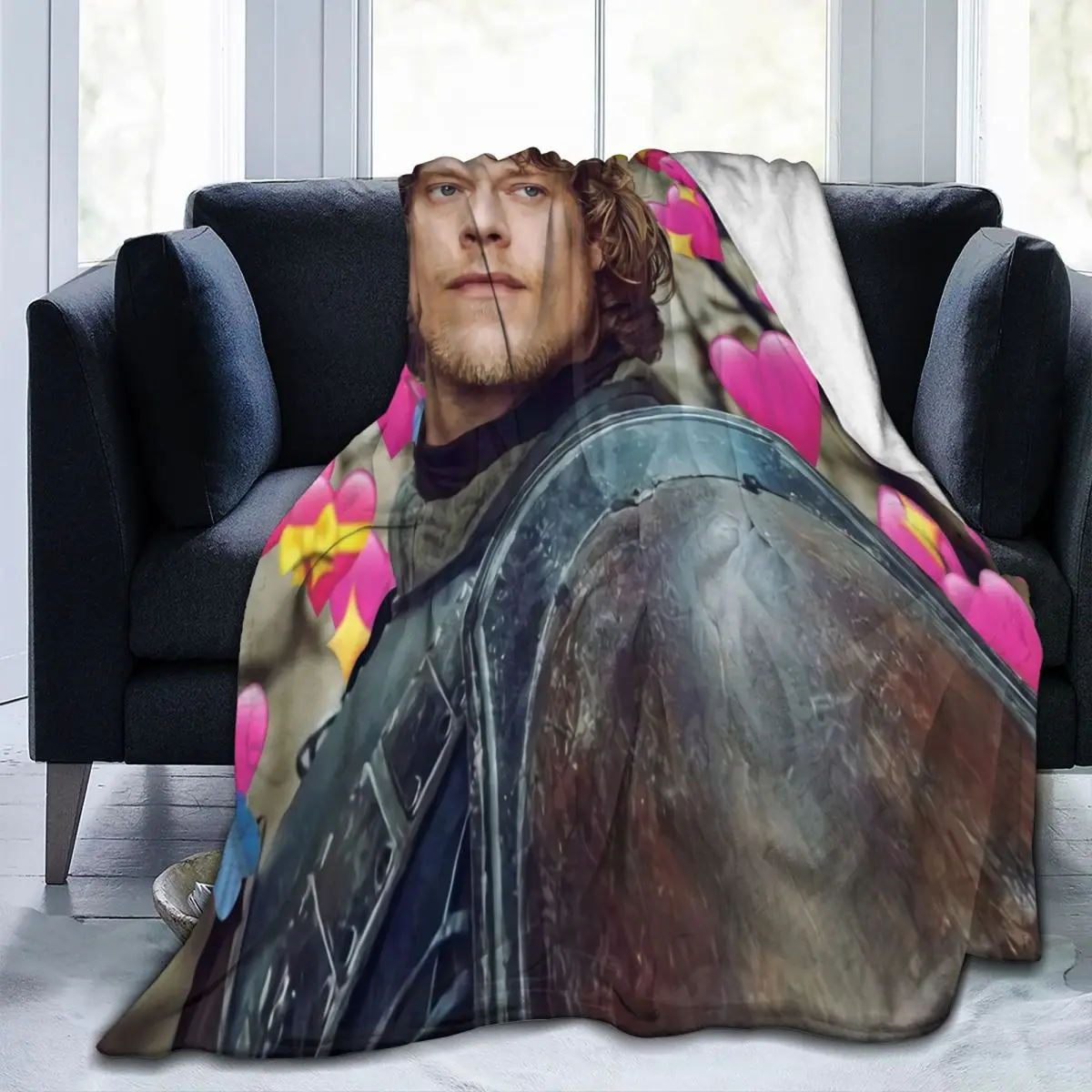 

Декоративное одеяло Theon grey Joy, милый удобный приятный подарок, не скатывается