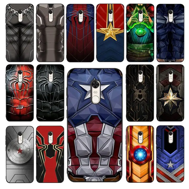 

Disney The Avengers Phone Case for Redmi 5 6 7 8 9 A 5plus K20 4X 6 cover