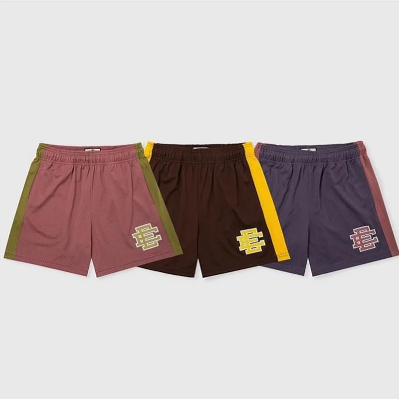 

Summer Men's Shorts Mesh Quick Drying Breathable Printed Patchwork Shorts Gym Running Training Shorts Outdoor Casual Beach Pants