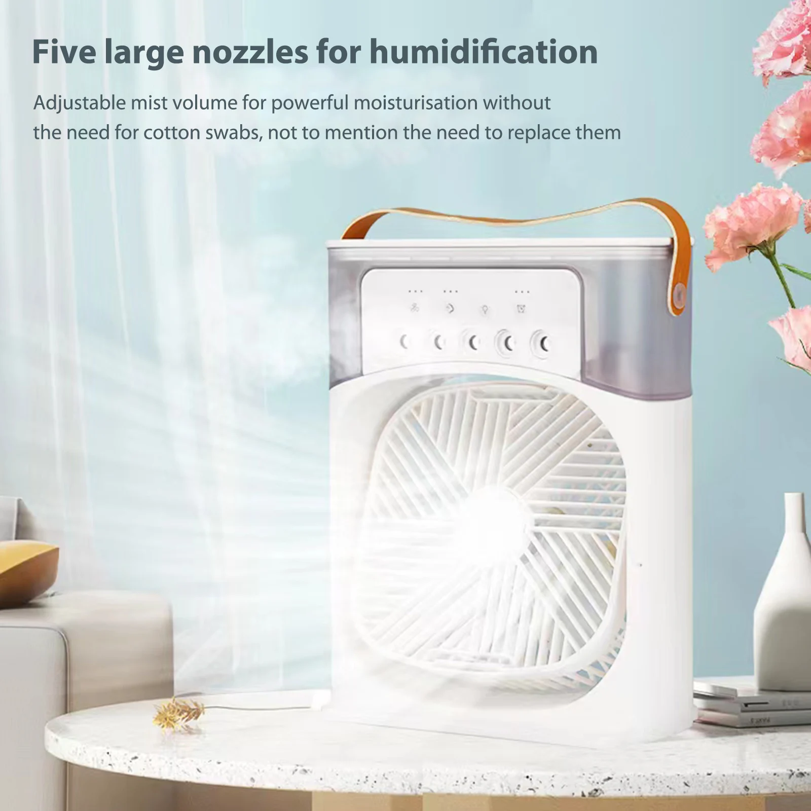 

Portable Air Conditioner Home Use Mini Air Cooler Misting Fan Desktop Water Spray Mist Fan Air Cooling Fan Humidifier