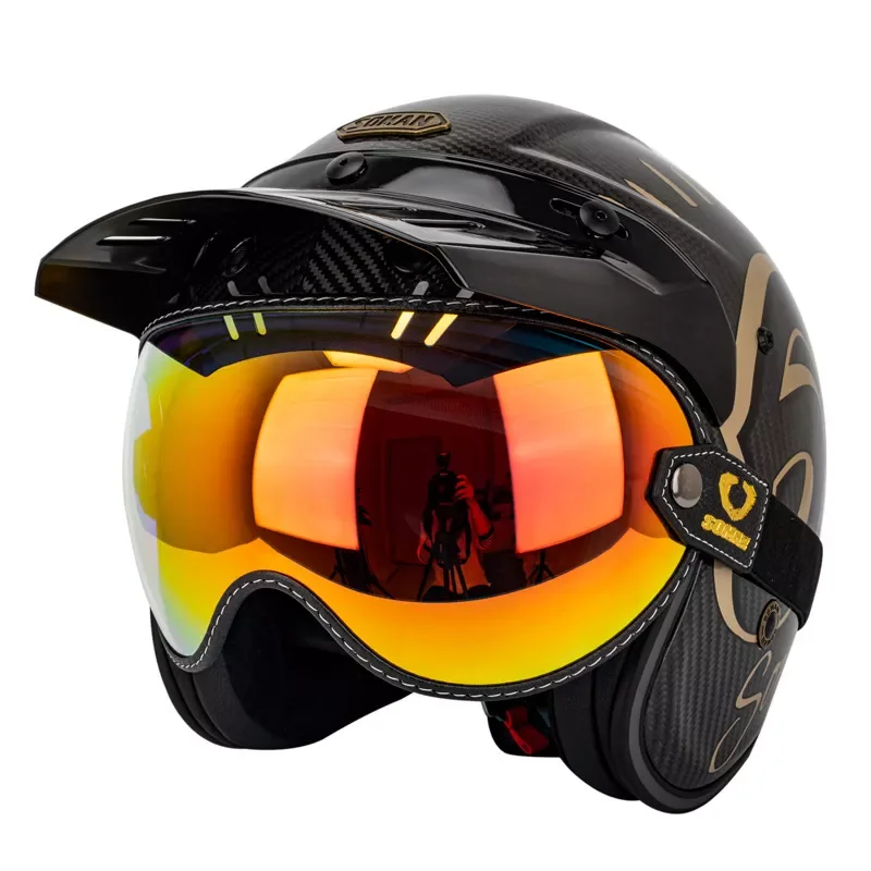 

Мотоциклетные очки в стиле ретро, универсальные Винтажные Солнцезащитные очки с пузырьковым козырьком, для езды на мотоцикле, с защитой от ...