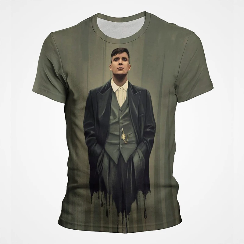 

2022 New Summer Clothes Peaky Blinde 3D Print Short Sleeve Men Women Children Cool Style Streetwear Fashion Harajuku Printed