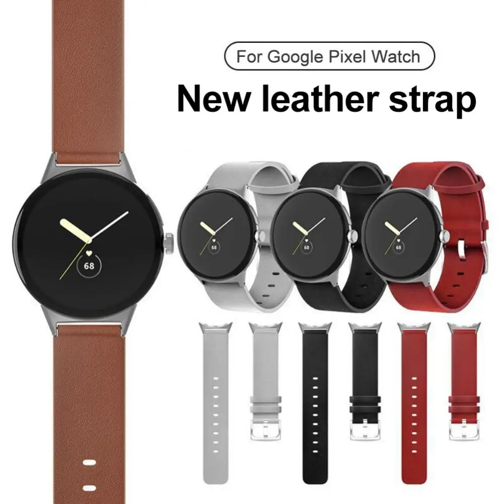 

Новый кожаный ремешок для часов для новых GooglePixelWatch, сменный ремешок для Pixelwatch, кожаный ремешок для часов, браслет 2022 в разных цветах