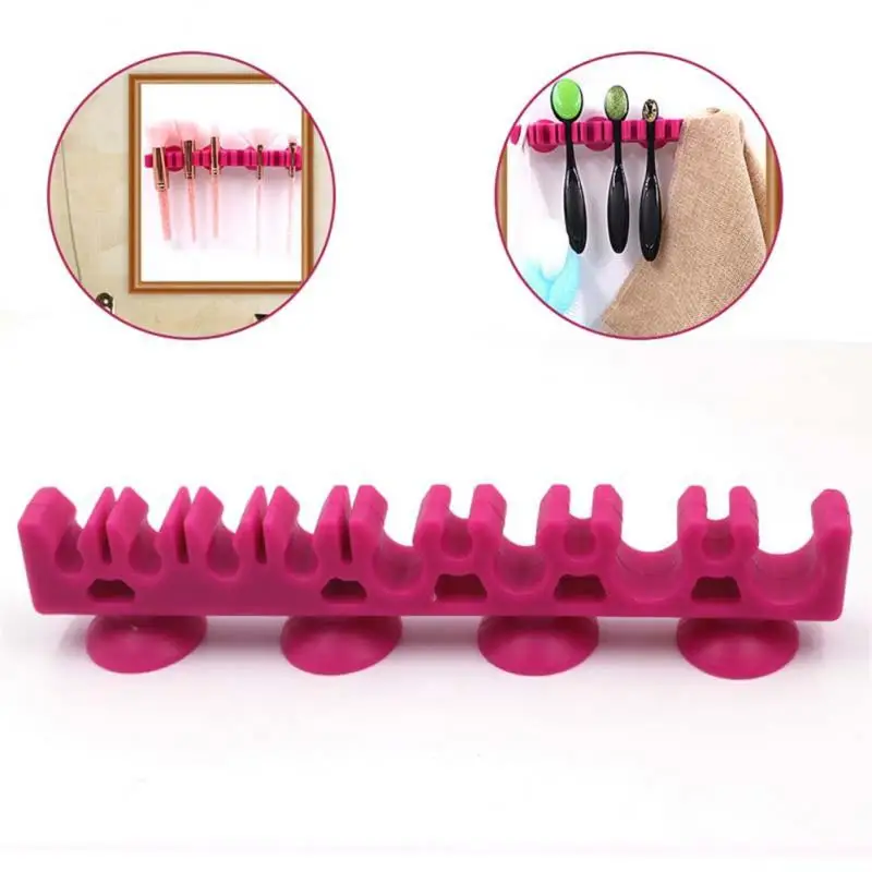 

Silicone makeup brush storage case for brushes holder portable brush holder Makeup brushes drying rack Makeup organizer 1 Piece