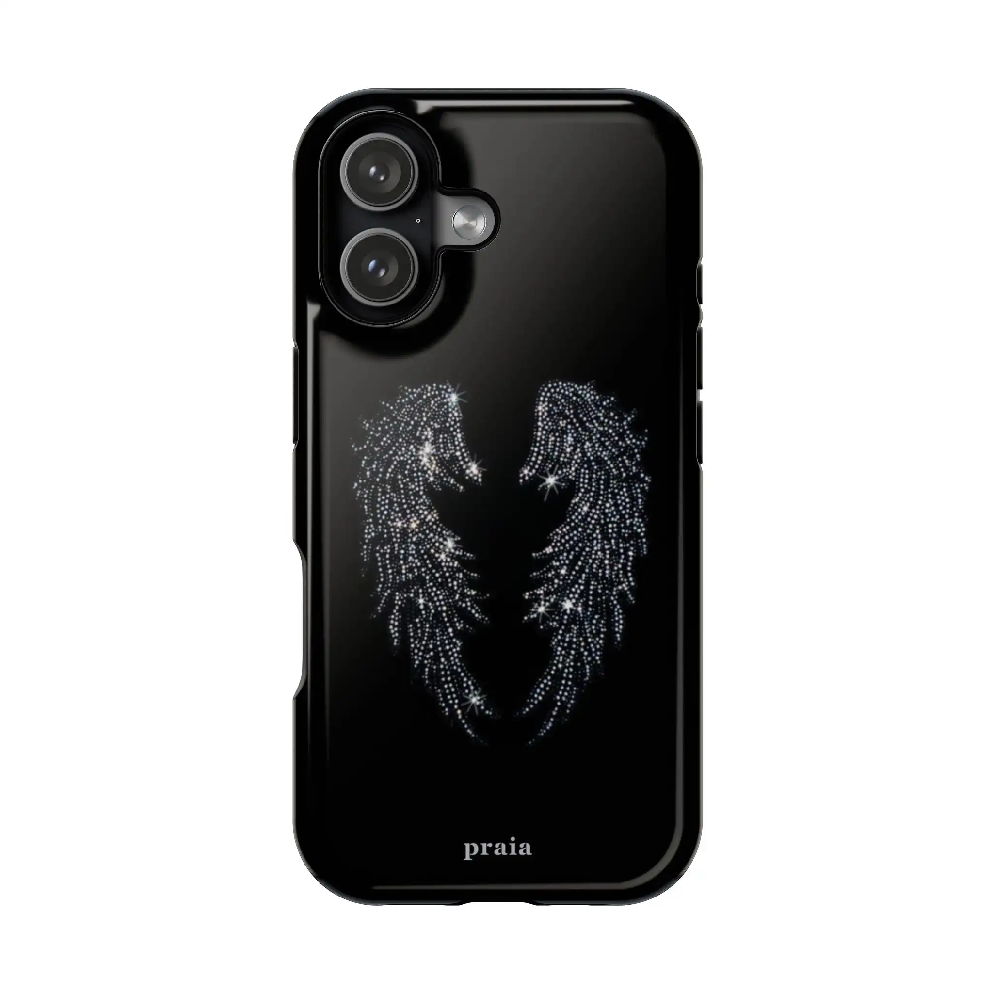 Фото Роскошный чехол Clmj Fallen Seraph для iPhone 17, 17e, 16e, 16, 15, 14, 13, 12, 11, X, XS, XR, XSMAX, Air, Pro Max, Plus, двухслойный №3