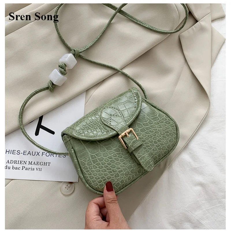 

Hot Sell Women Bags New Saddle Bag Crocodile Leather Shoulder Crossbody Totes Bag Fashion Ladys Travel Handbags And Purse