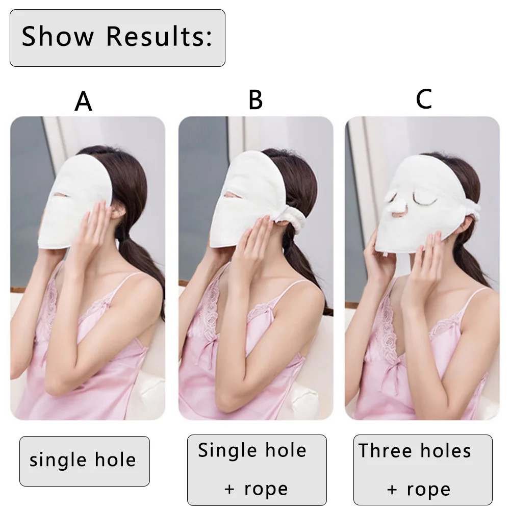 Белое увлажняющее полотенце для лица салона красоты и холодной горячей