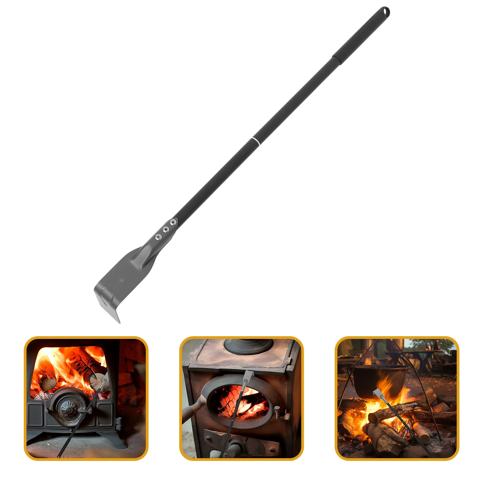 

Detachable Handle Charcoal Spatula Fireplace Oven Grill Cleaning Ash Tool