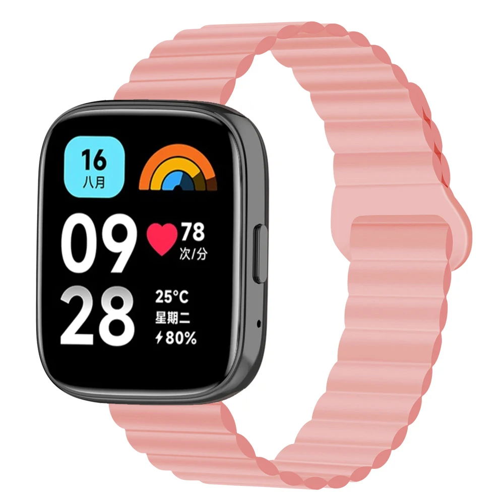 Магнитный силиконовый ремешок для Redmi Watch 5/3 Active Sport Loop 22 мм Watchand Браслет Xiaomi Lite
