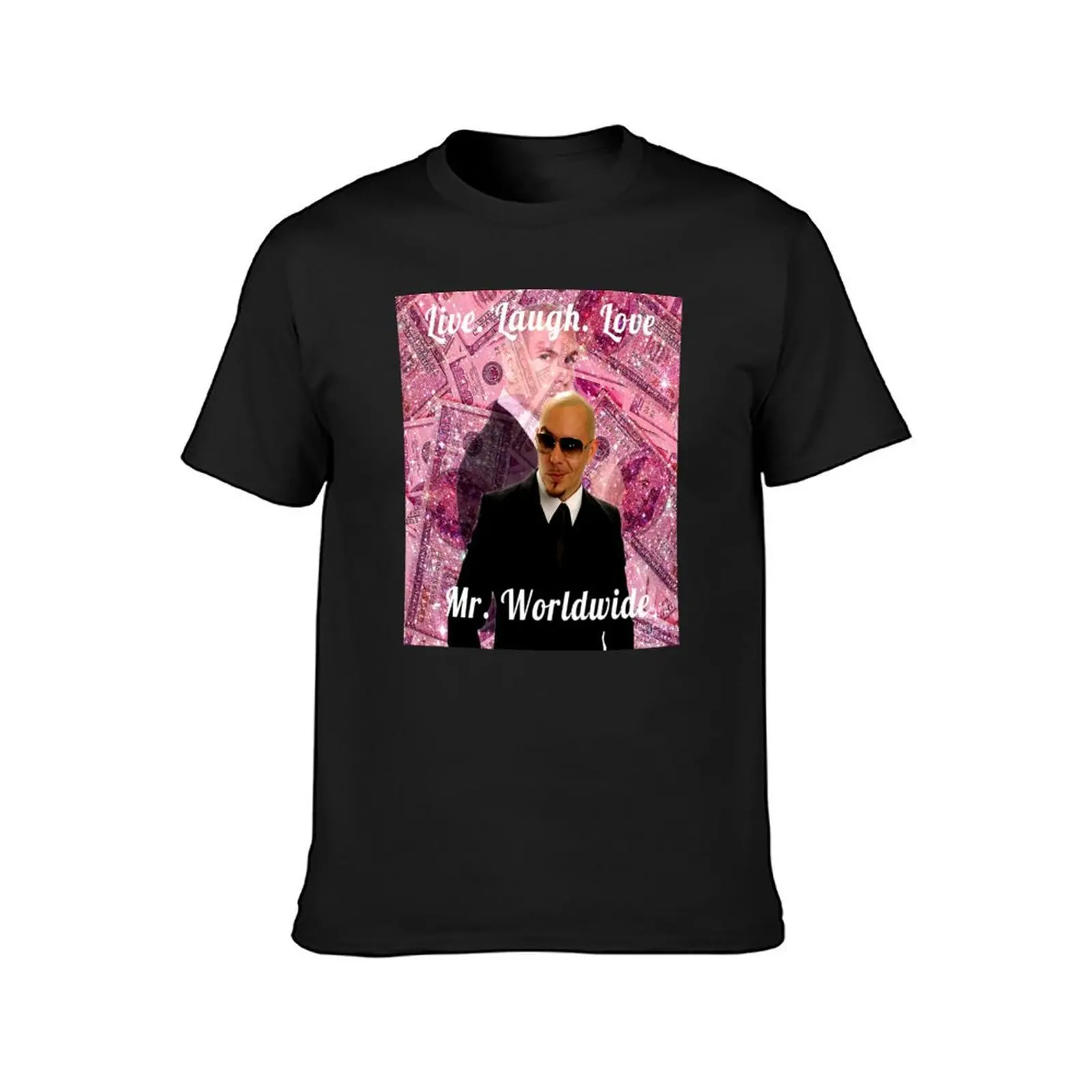 Футболка Mr. Worldwide с изображением доллара питбуля винтажная одежда милая летняя